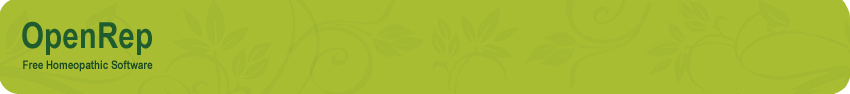 OpenRep-Free Homeopathic software